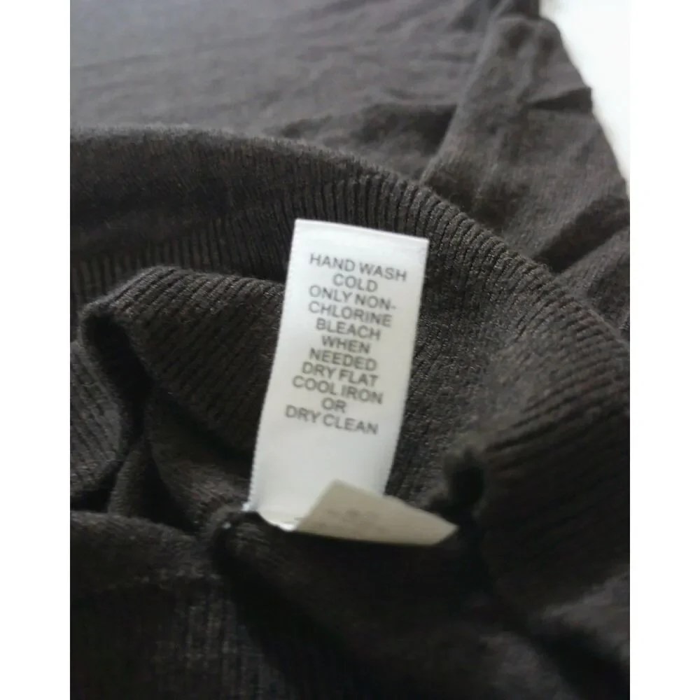 Banana Republic Luxury Blend Chocolate Brown Cashmere Supima Cotton Sweater L